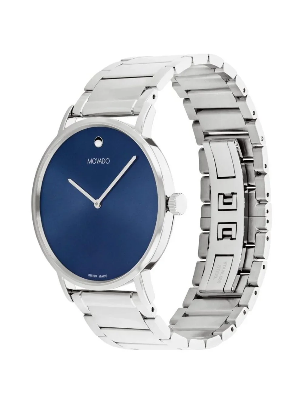 NWT Movado Signature Quartz Blue Dial Watch